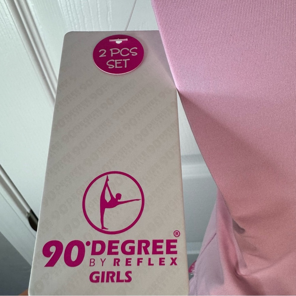 NWT 90 Degree by Reflex Girls Tennis skirt and Shirt L Size 12 - Picture 7 of 9